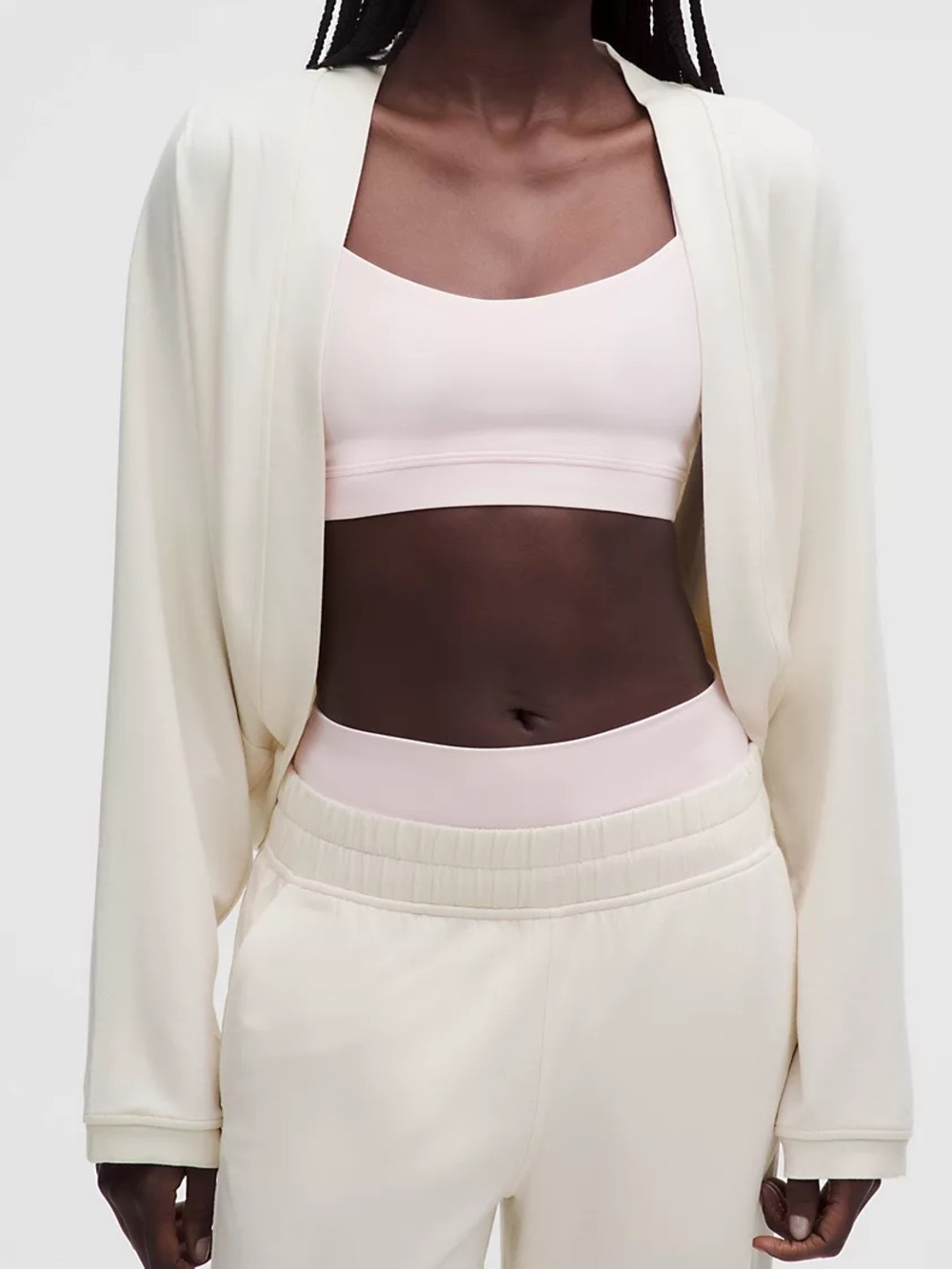 Lululemon BeCalm Shrug - Light Ivory M